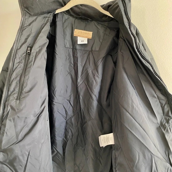 Black Sorel Down Filled Puffer Jacket  Parka Size M - Picture 4 of 11